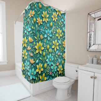 Floral Harmony Shower Curtain