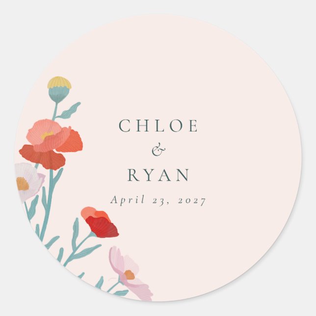 Floral Harmony Sticker (Front)
