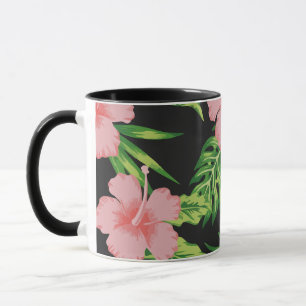 Floral Hawaiian Dark Mug