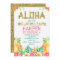 Floral Hawaiian Luau Birthday Invitation