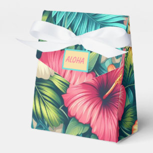 Floral Hawaiian/tropical Favour Box