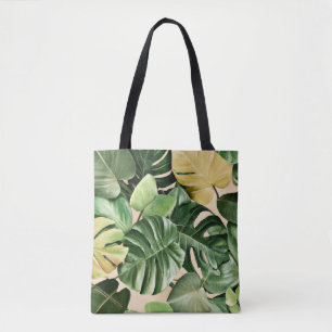 Floral/Hawaiian/Tropical leaf Tote Bag