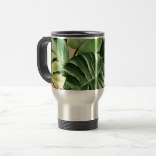 Floral/Hawaiian/Tropical leaf Travel Mug