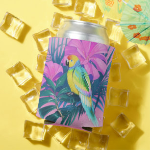 Floral/Hawaiian/Tropical/parrot  Can Cooler