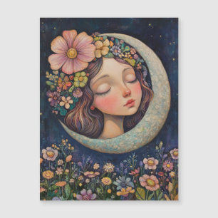 Floral Headdress & Crescent Moon