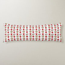 Floral Heart Body Pillow