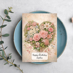 Floral Heart Card