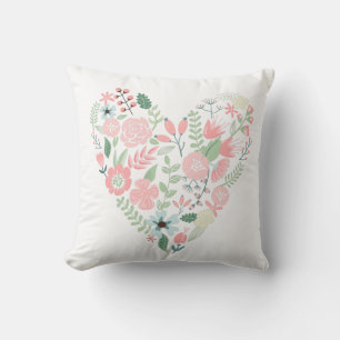 Floral Heart Cushion