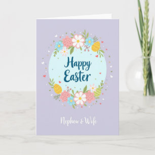 Floral Heart Easter Card