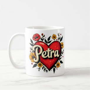 Floral Heart Petra 1 Coffee Mug