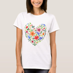 Floral Heart T-Shirt
