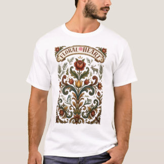 Floral Heart T-Shirt