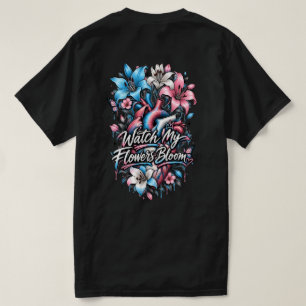 Floral Heart Transgender Pride T-Shirt