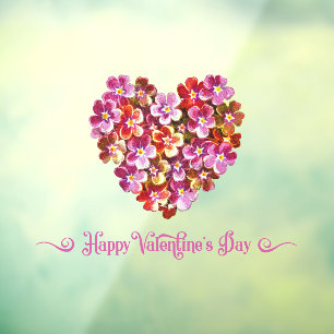 Floral Heart Vintage Happy Valentine's Day Store