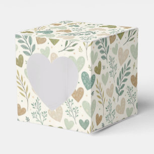 Floral Hearts Favour Box