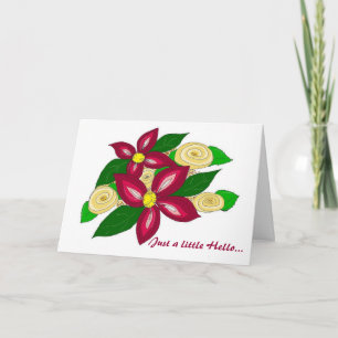 Floral Hello Card