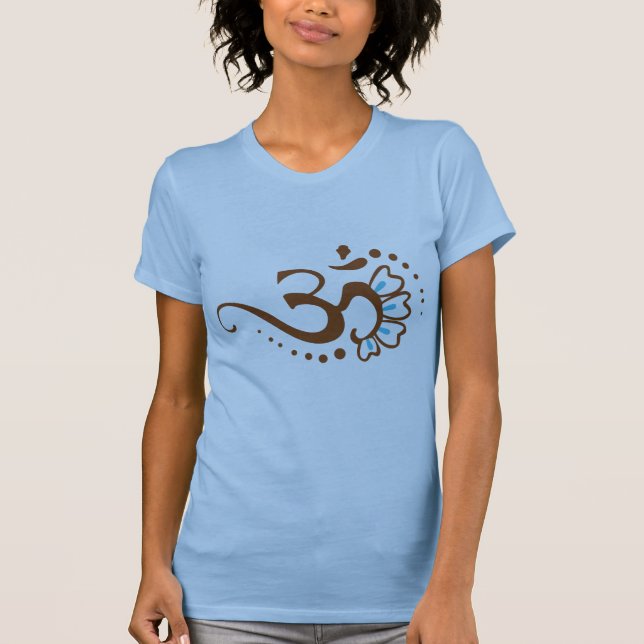 Floral Henna Om T-Shirt (Front)