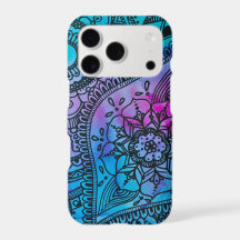 Floral Hippie Pattern - Blue By Megaflora
