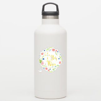 Floral Holy Water Bottle