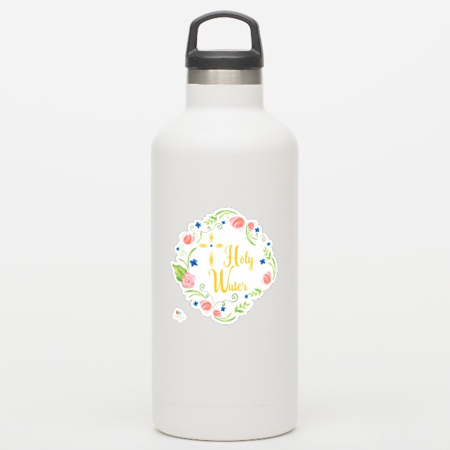 Floral Holy Water Bottle (Waterbottle)