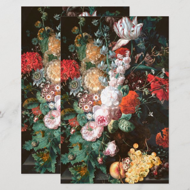 Floral Homemade Soap Product Wrap Recycled Paper (Front/Back)