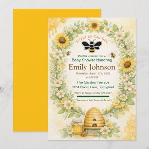 Floral Honey Garden Invitation