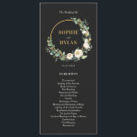 Floral Hoop EDITABLE COLOR Wedding Program Programme<br><div class="desc">Simply elegant programs that are perfect for sharing important details of your special day with your guests. Visit our website at berryberrysweet.com for stylish stationery designs and personalised gifts!</div>