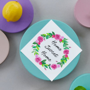 Floral Housewarming Napkin