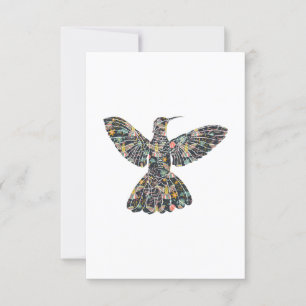 Floral Hummingbird Invitation