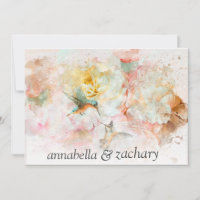 *~* Floral Hummingbird PHOTO RSVP QR AR26 WEDDING