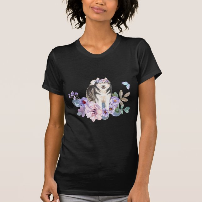 Floral Husky  T-Shirt (Front)