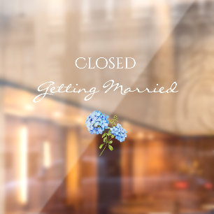 Floral Hydrangea Closed Getting Married Wedding