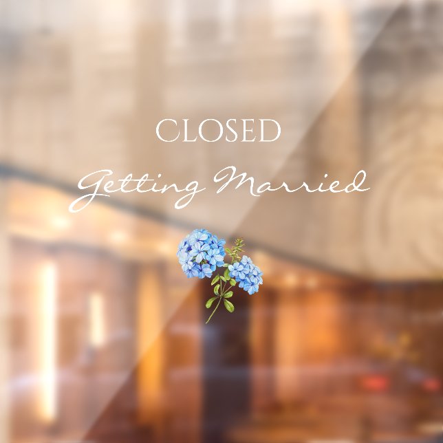 Floral Hydrangea Closed Getting Married Wedding  (Sheet 2)