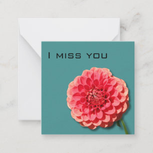 Floral I Miss You card