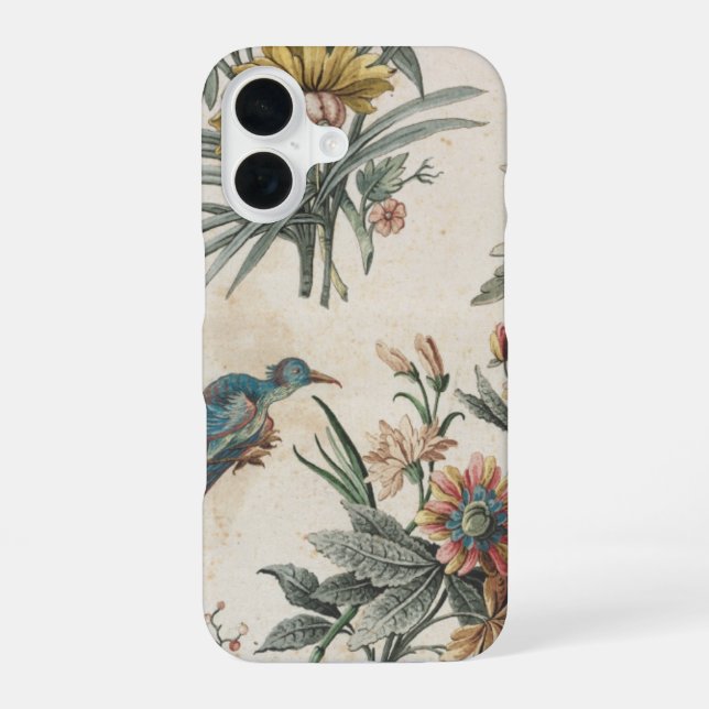 Floral i Phone 16 iPhone 16 Case (Back)