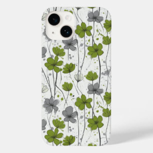 Floral illustration, abstract wildflowers, modern Case-Mate iPhone 14 case