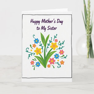 Floral Illustration Mother Card