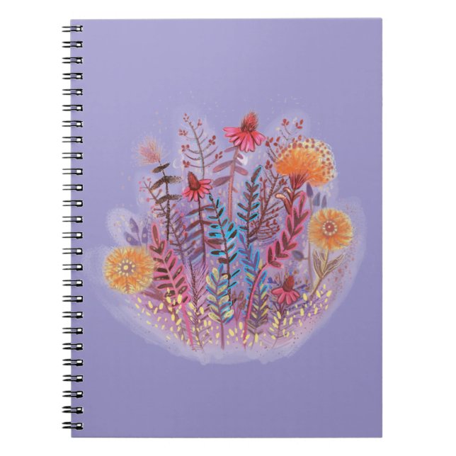 floral illustration  notebook (Front)