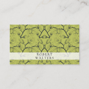 Floral Illustration Pattern Business Card