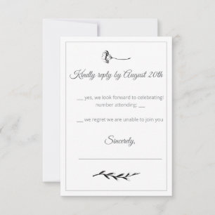 Floral Illustration Response Card