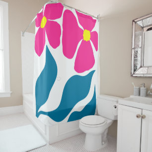 Floral Illustration Shower Curtain