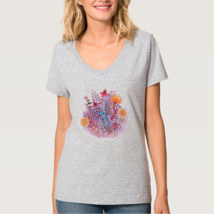 floral illustration T-Shirt