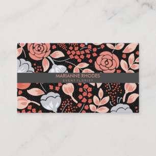 Floral Illustrations   Event Florist Business Card