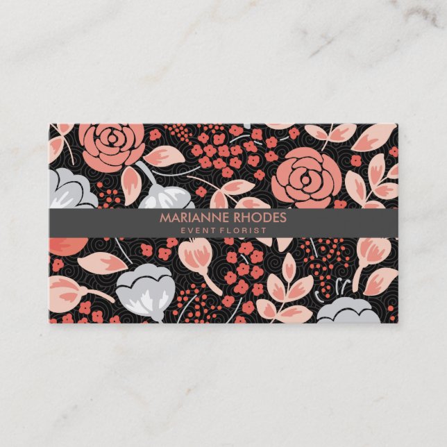 Floral Illustrations | Event Florist Business Card (Front)