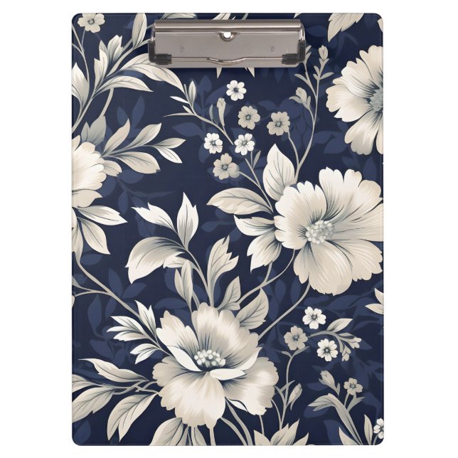 Floral in Blue Clipboard (Front)