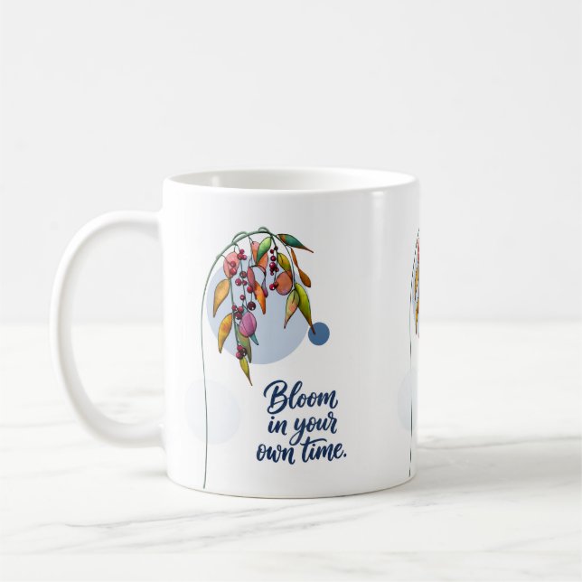 Floral Inspiration with Berries Coffee Mug (Left)