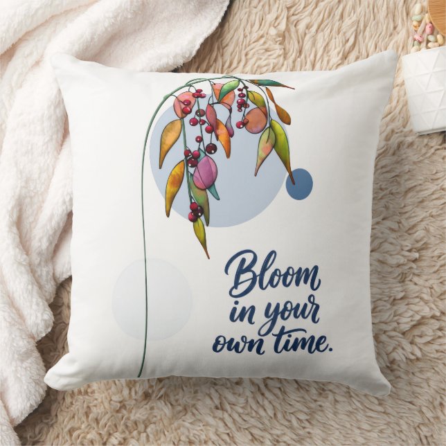 Floral Inspiration with Berries Cushion (Blanket)