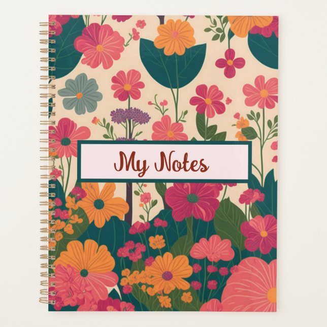 Floral Inspire School  Planner (Front)