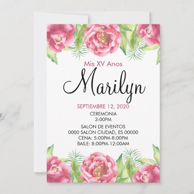 FLORAL INVITATION (Front)