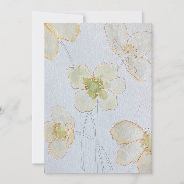 floral invitation (Front)